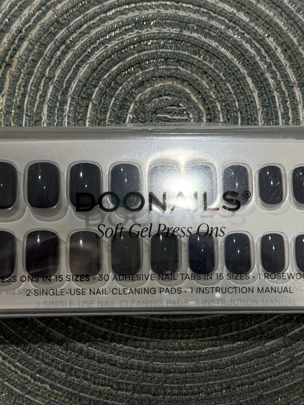 Doonails Ocean Extra Short Square Soft Gel Press Ons NEW
